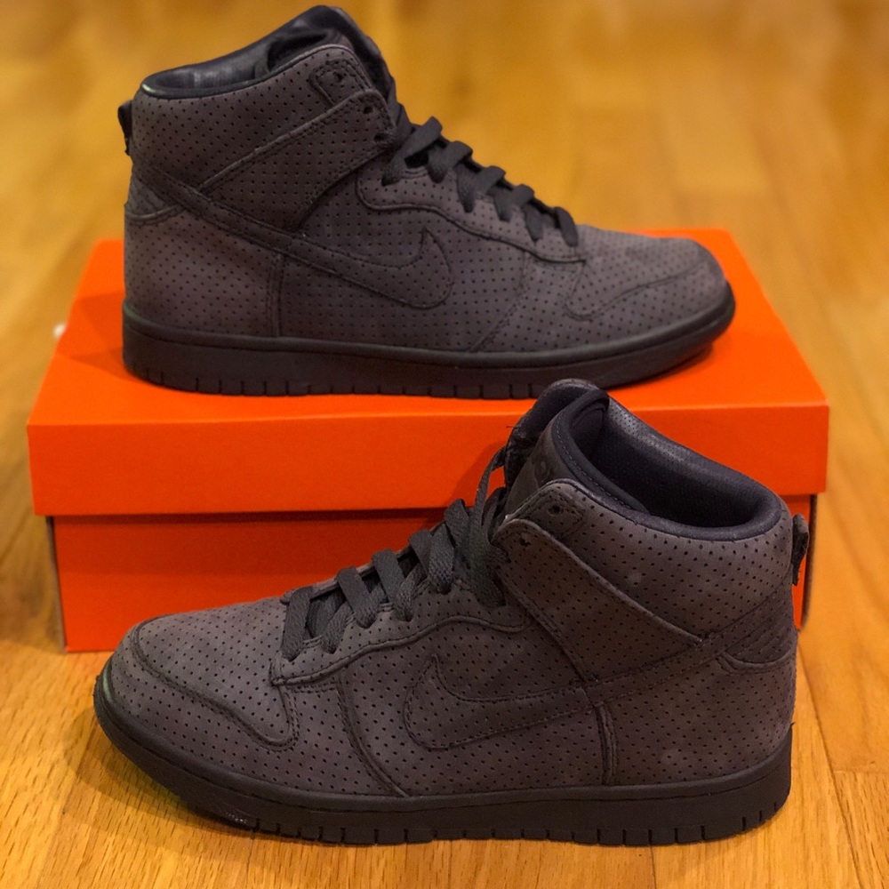RARE (ONLY ONE ON POSH) DQM Dunk purple Nike High Dunk Dave’s quality meat - Picture 2 of 9